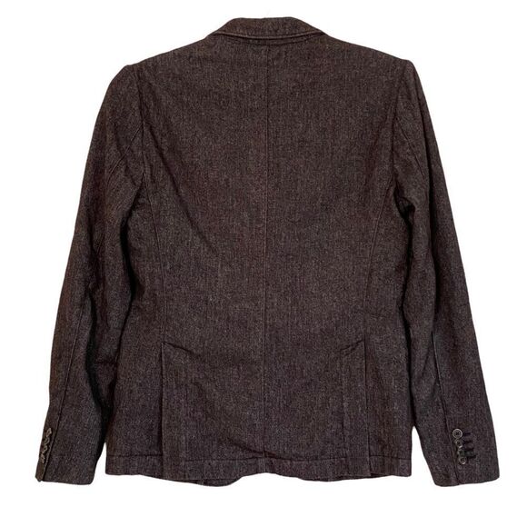 Closed Brown Wool Tweed Look Tailored Two Button Blazer Sz IT 48/US 10 - Picture 2 of 11